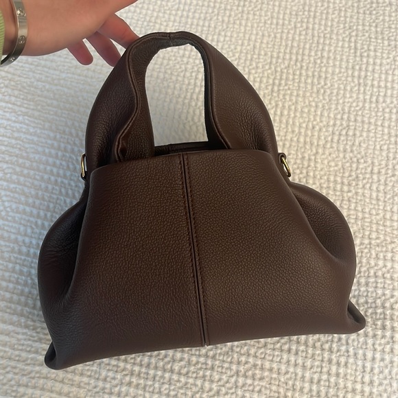 Polene Handbags - Polene numero neuf mini in textured sandalwood